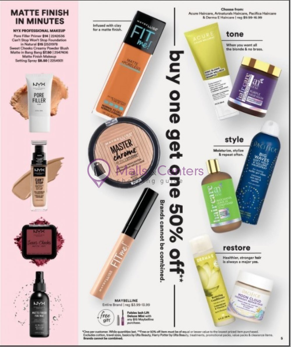 Ulta Beauty Weekly Ad sales & flyers specials MallsCenters