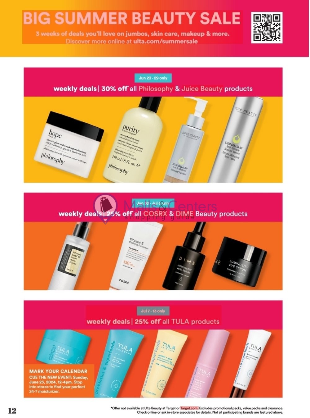 Weekly ad for Ulta Beauty valid: 06/23/2024 - 07/13/2024, page 12