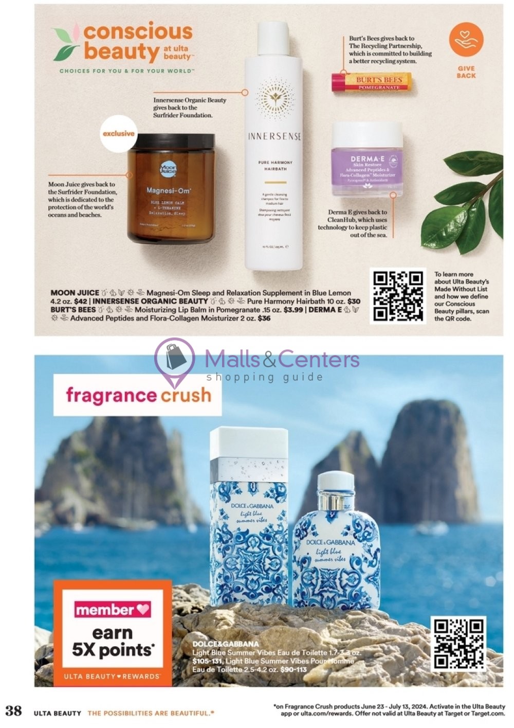 Weekly ad for Ulta Beauty valid: 06/23/2024 - 07/13/2024, page 38