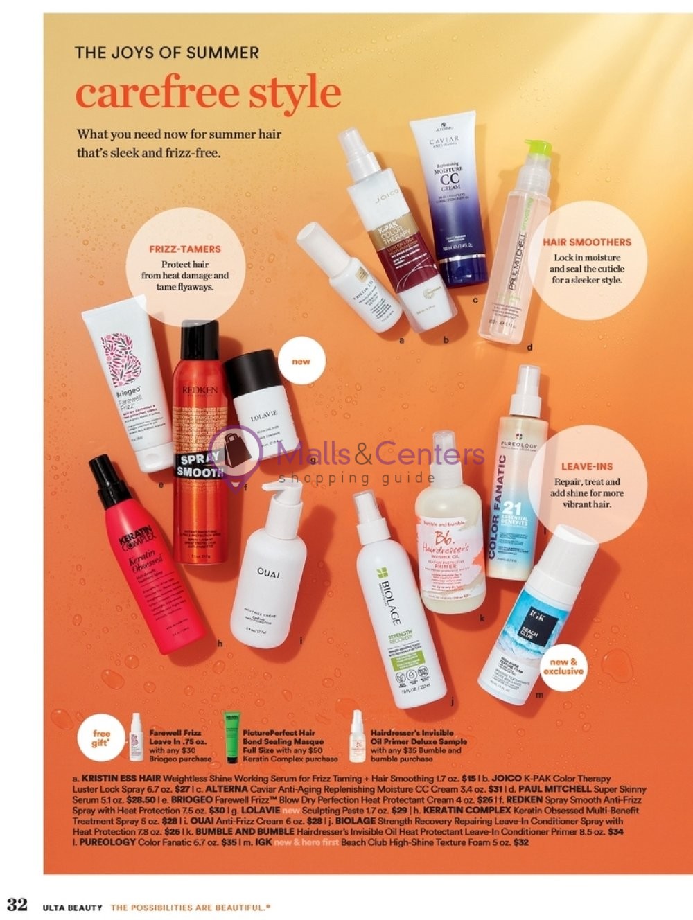 Weekly ad for Ulta Beauty valid: 06/02/2024 - 06/22/2024, page 32 Weekly ad for Ulta Beauty valid: 06/02/2024 - 06/22/2024, page 32