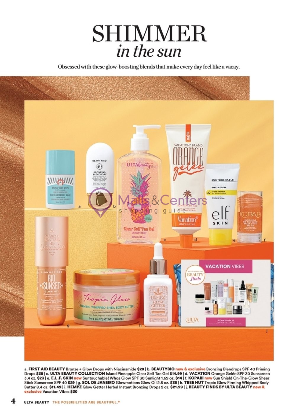 Weekly ad for Ulta Beauty valid: 06/02/2024 - 06/22/2024, page 4 Weekly ad for Ulta Beauty valid: 06/02/2024 - 06/22/2024, page 4