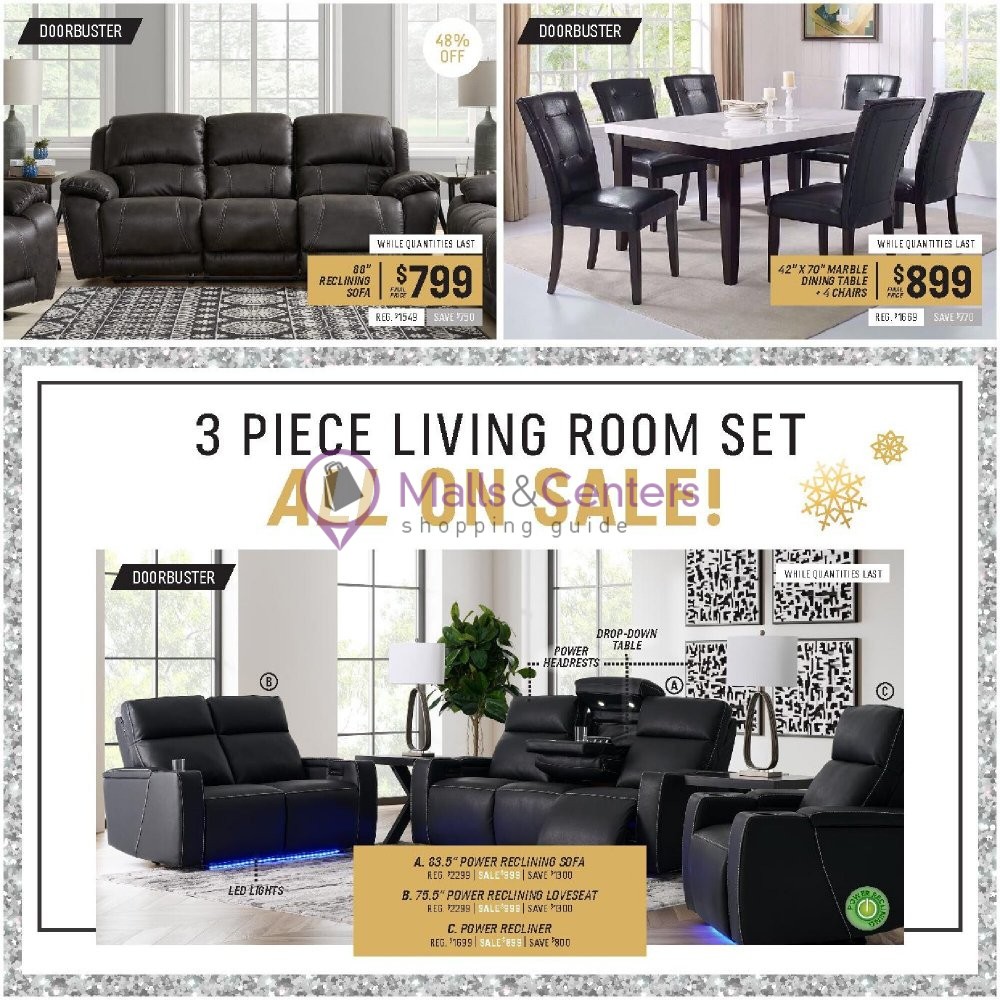 Unclaimed Freight Furniture Weekly Ad sales & flyers specials