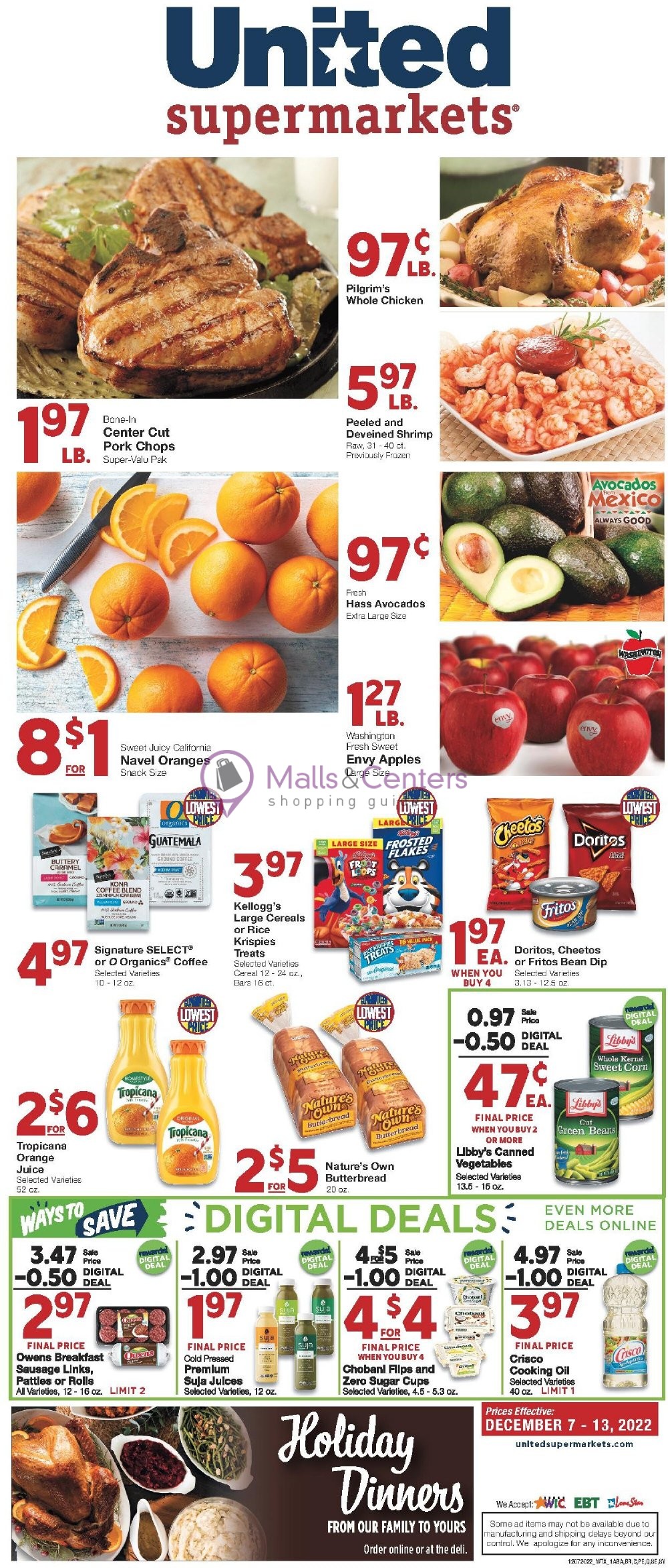 United Supermarkets Weekly ad valid from 12/07/2022 to 12/13/2022