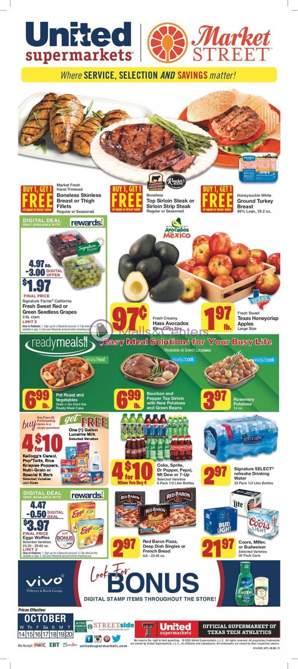 United Supermarkets Weekly Ad sales & flyers specials MallsCenters