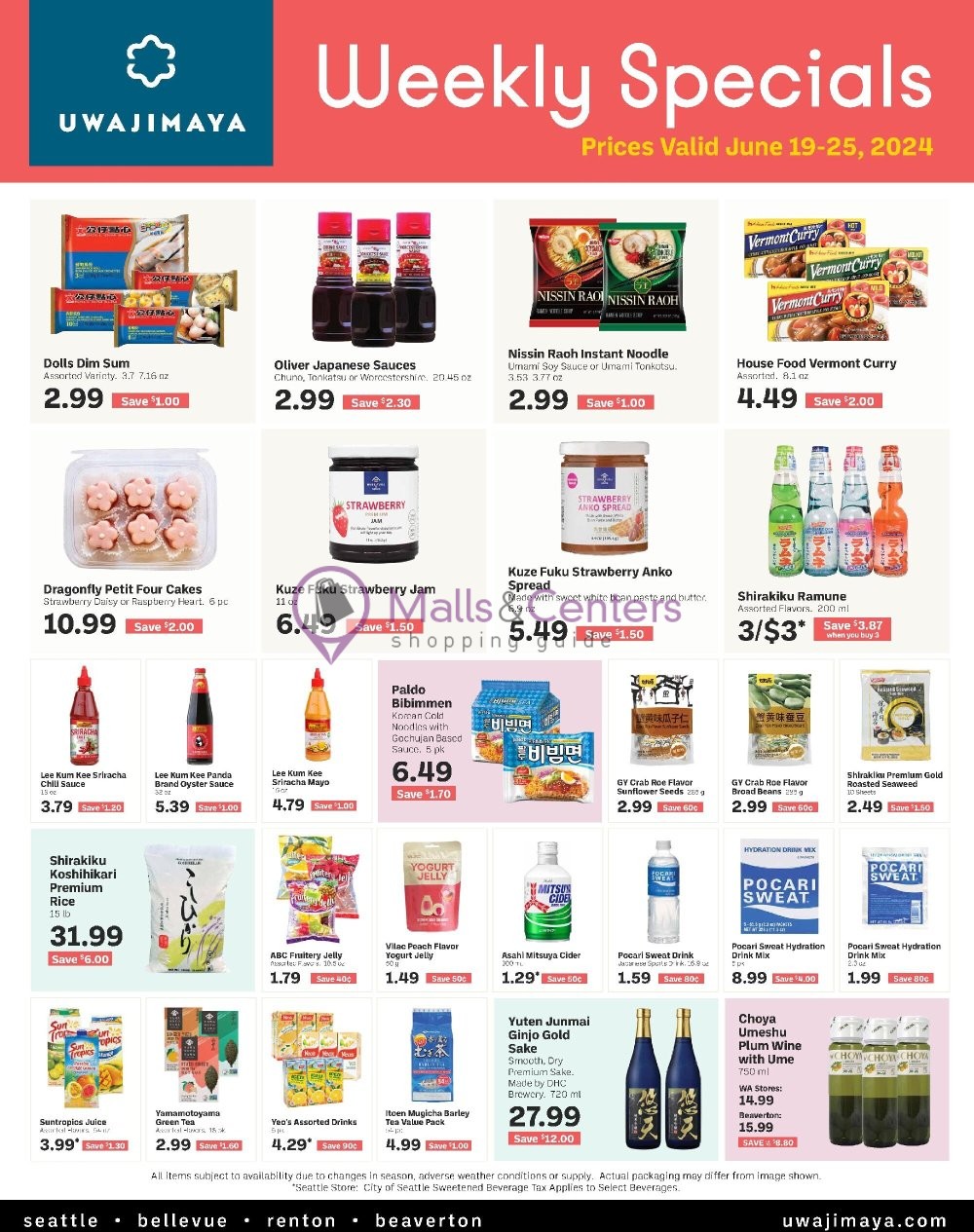 Weekly ad for Uwajimaya valid: 06/19/2024 - 06/25/2024, page 2