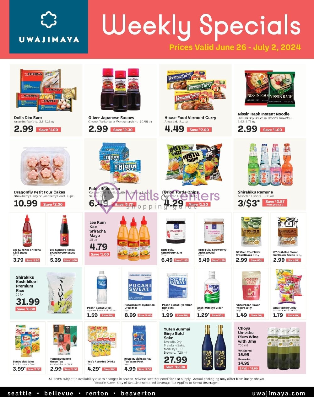 Weekly ad for Uwajimaya valid: 06/26/2024 - 07/02/2024, page 2