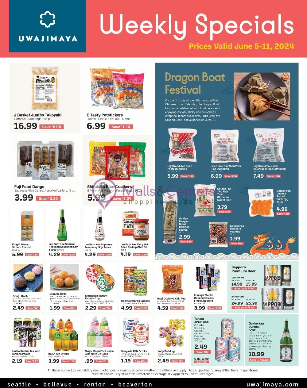 Weekly ad for Uwajimaya valid: 06/05/2024 - 06/11/2024, page 2 Weekly ad for Uwajimaya valid: 06/05/2024 - 06/11/2024, page 2