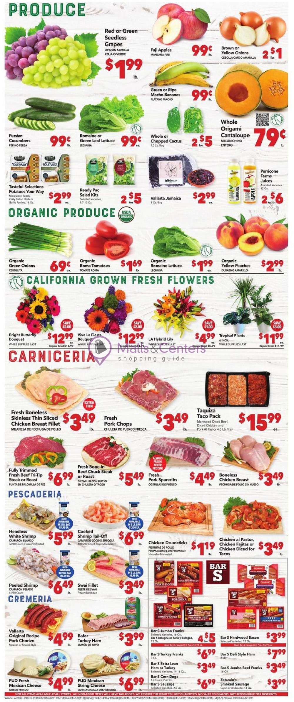 Weekly ad for Vallarta valid: 06/26/2024 - 07/02/2024, page 4