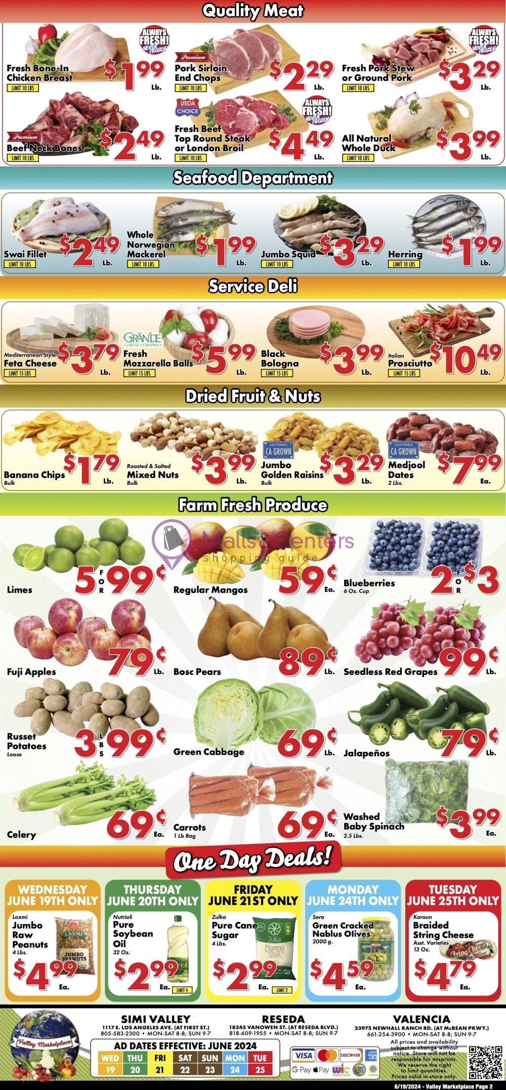 Weekly ad for Valley Marketplace valid: 06/19/2024 - 06/25/2024, page 2