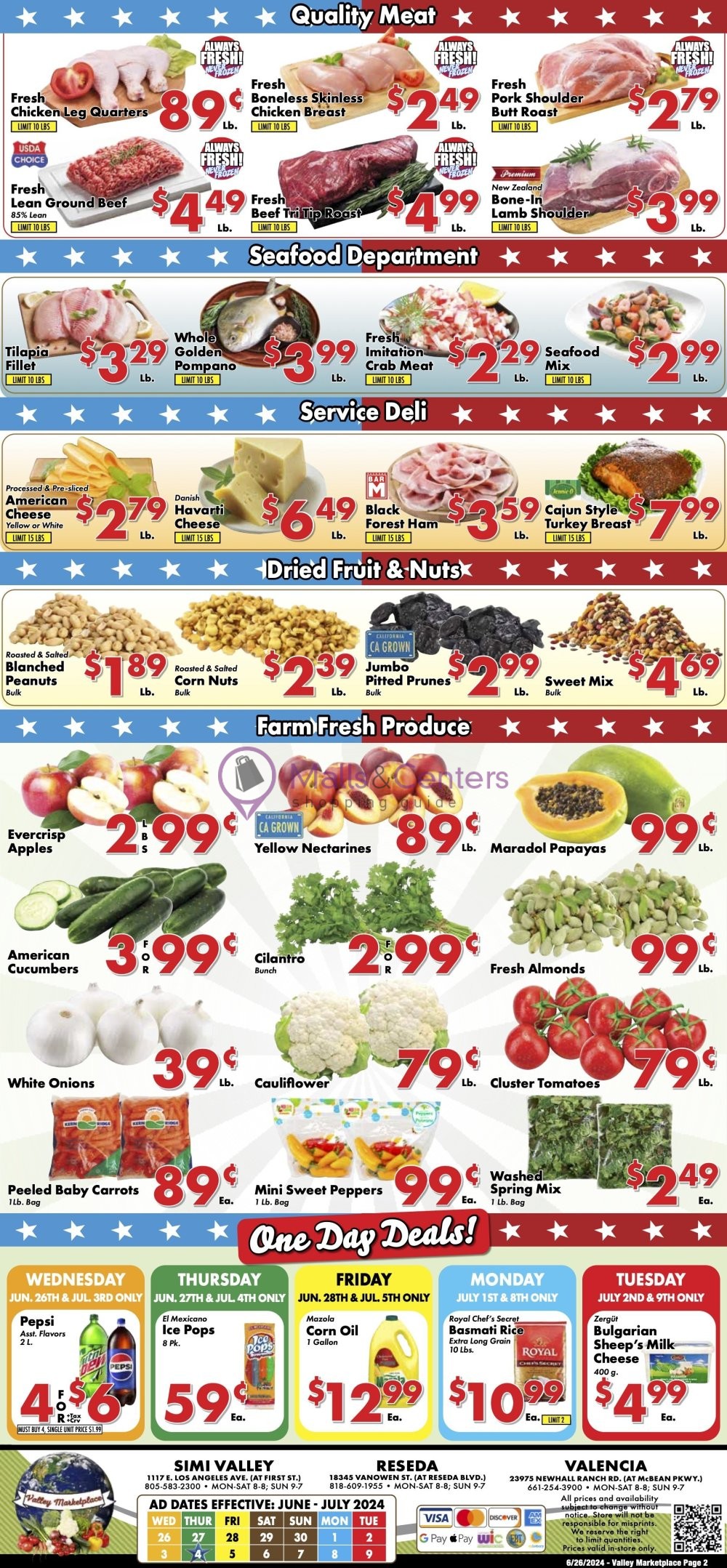 Weekly ad for Valley Marketplace valid: 06/26/2024 - 07/09/2024, page 2
