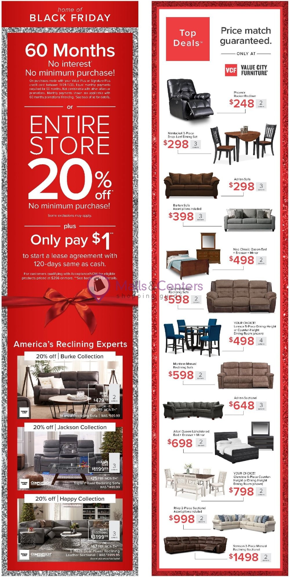 Value City Furniture Weekly ad valid from 11/24/2020 to 11/30/2020