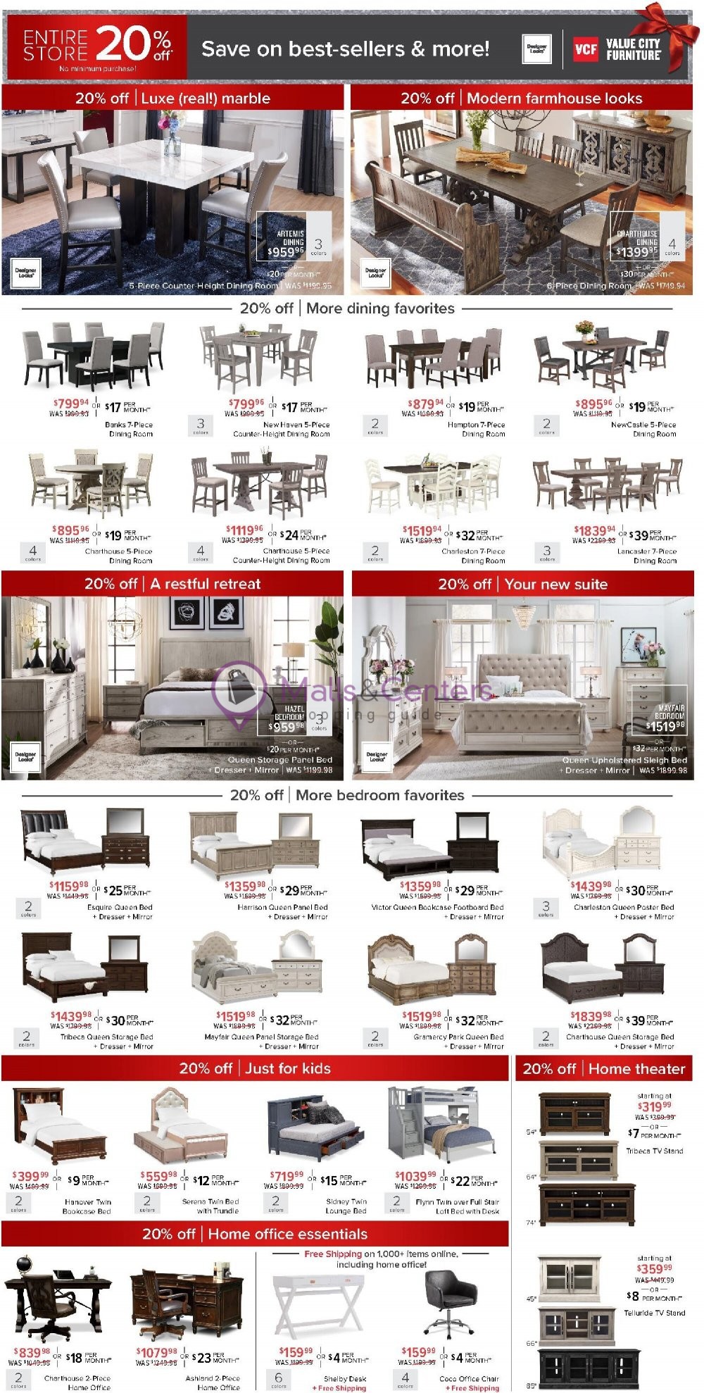 Value City Furniture Weekly ad valid from 11/24/2020 to 11/30/2020