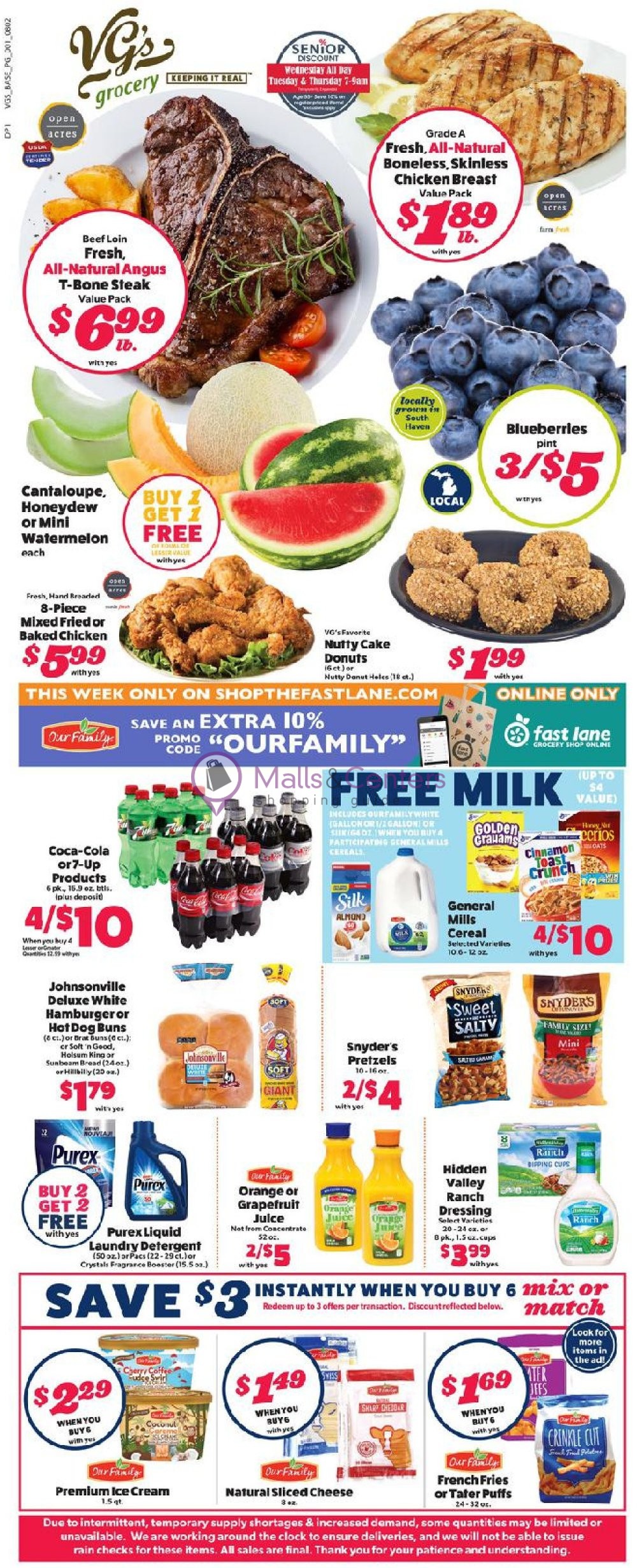 VG's Grocery Weekly ad valid from 08/02/2020 to 08/08/2020 - MallsCenters