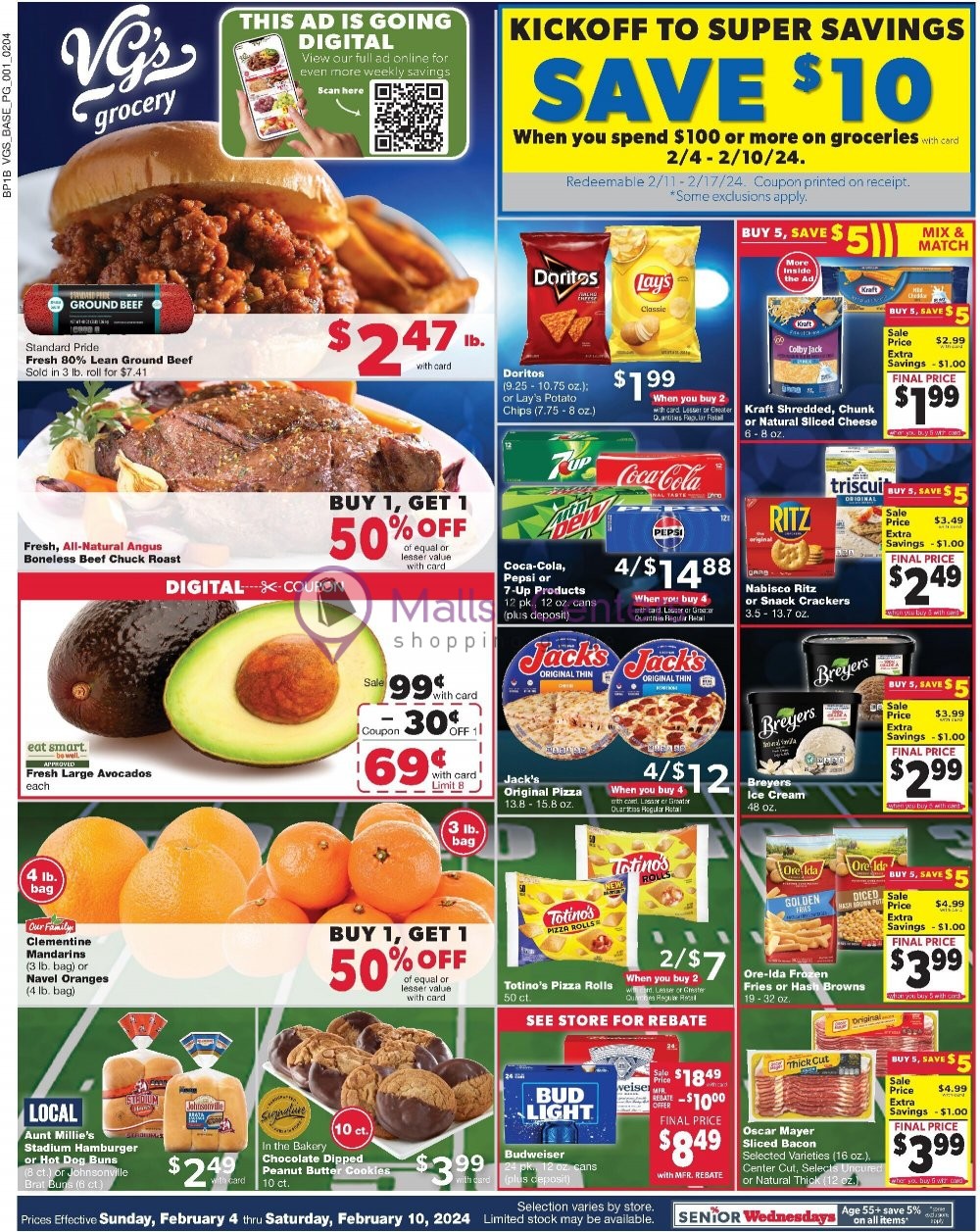 VG's Grocery Weekly ad valid from 02/04/2024 to 02/10/2024 MallsCenters