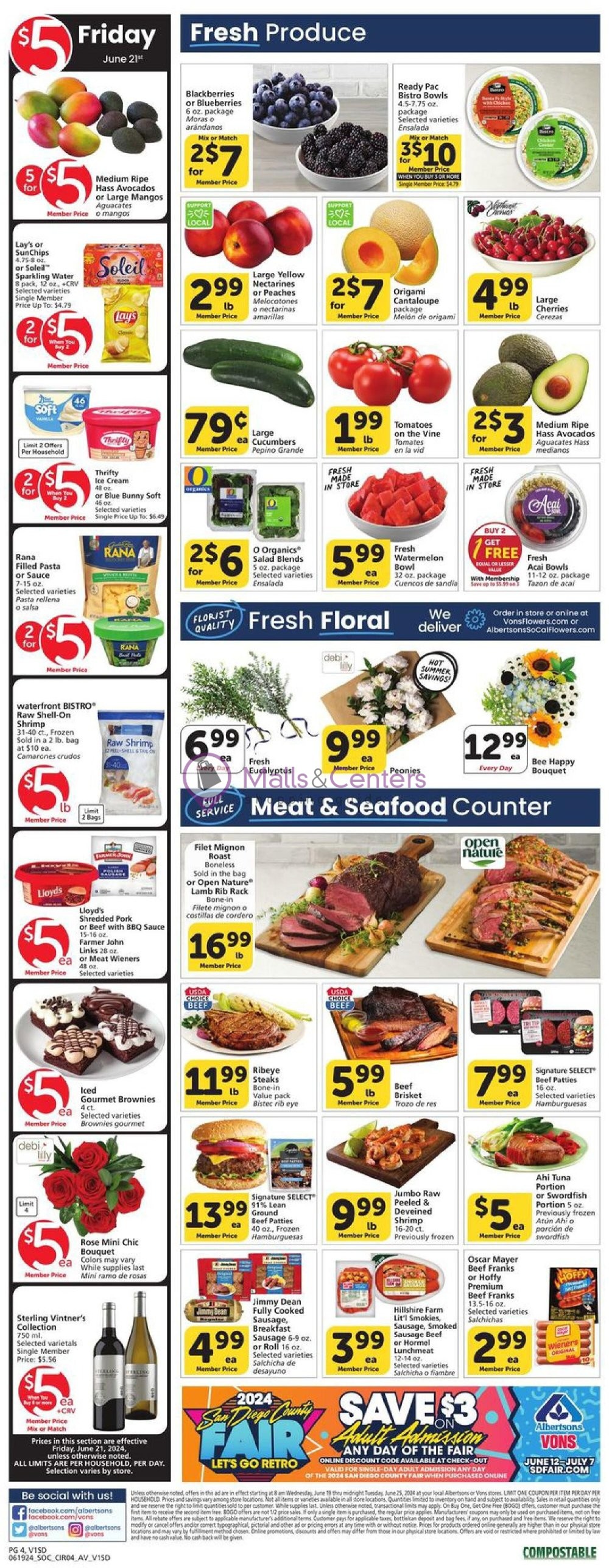 Weekly ad for Vons valid: 06/19/2024 - 06/25/2024, page 3