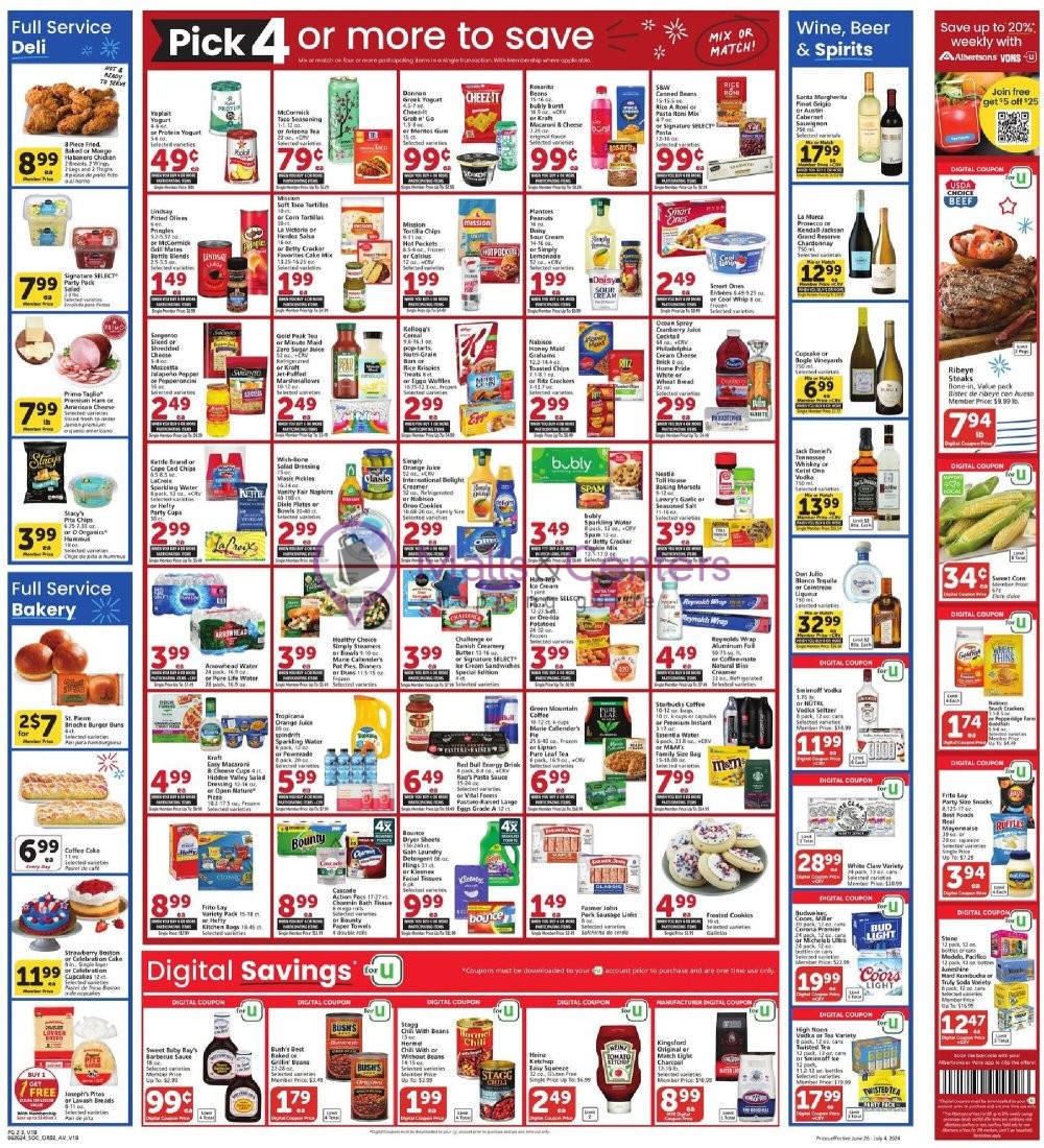 Weekly ad for Vons valid: 06/26/2024 - 07/04/2024, page 2