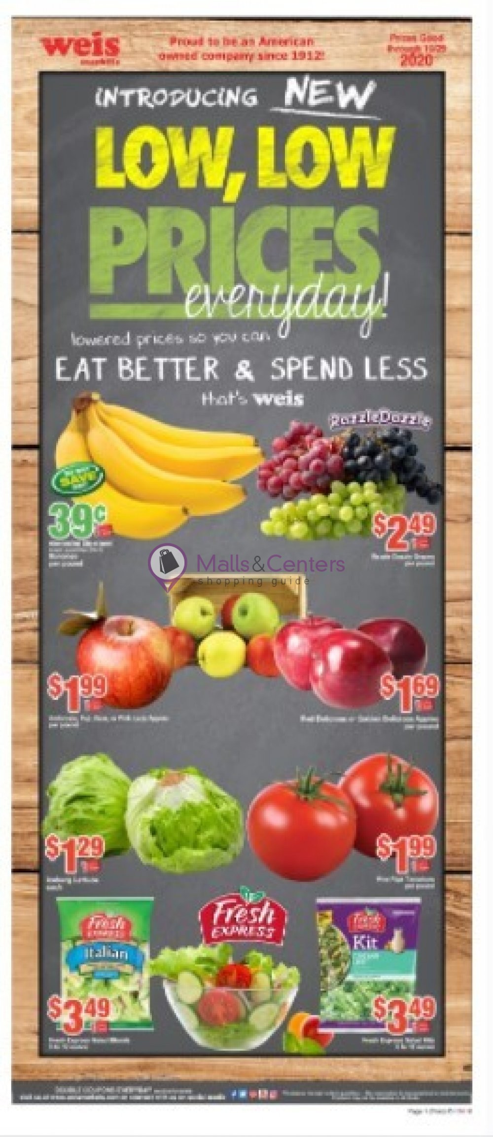 Weis Markets Weekly Ad sales & flyers specials MallsCenters
