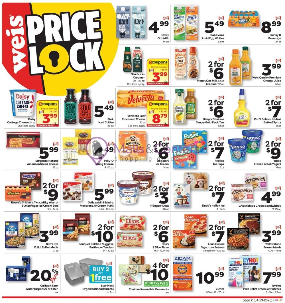 Weekly ad for Weis Markets valid: 04/23/2026 - 05/20/2026, page 2