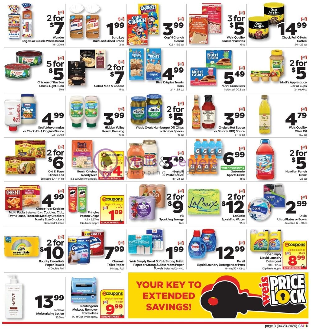 Weekly ad for Weis Markets valid: 04/23/2026 - 05/20/2026, page 3
