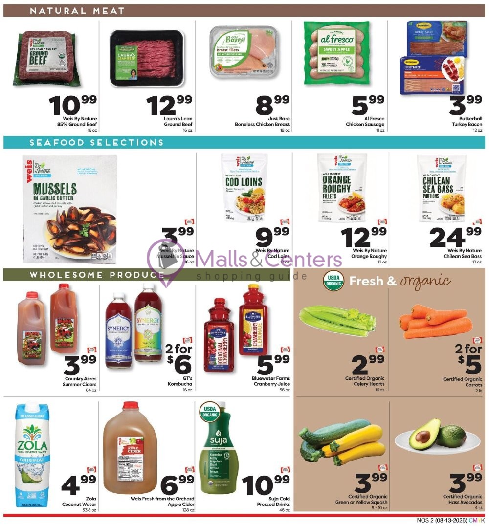 Weekly ad for Weis Markets valid: 08/13/2026 - 09/09/2026, page 2
