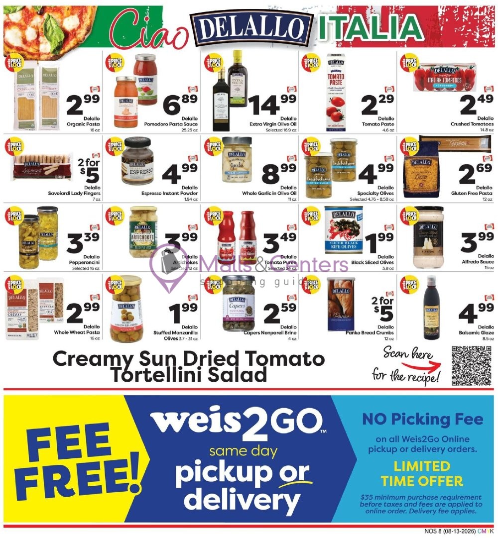 Weekly ad for Weis Markets valid: 08/13/2026 - 09/09/2026, page 8