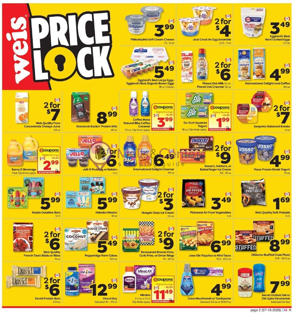 Weekly ad for Weis Markets valid: 07/16/2026 - 08/12/2026, page 2