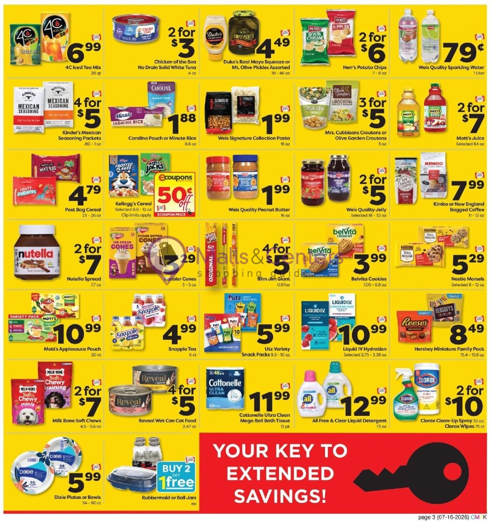 Weekly ad for Weis Markets valid: 07/16/2026 - 08/12/2026, page 3
