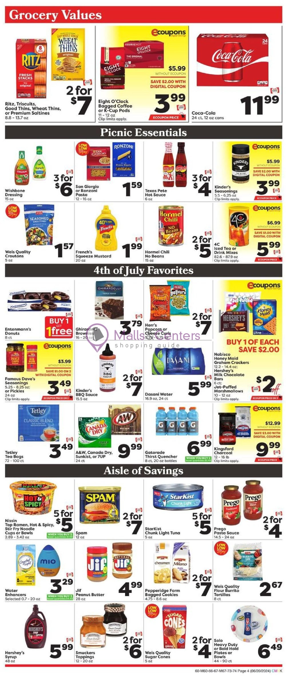 Weekly ad for Weis Markets valid: 06/20/2024 - 07/24/2024, page 5