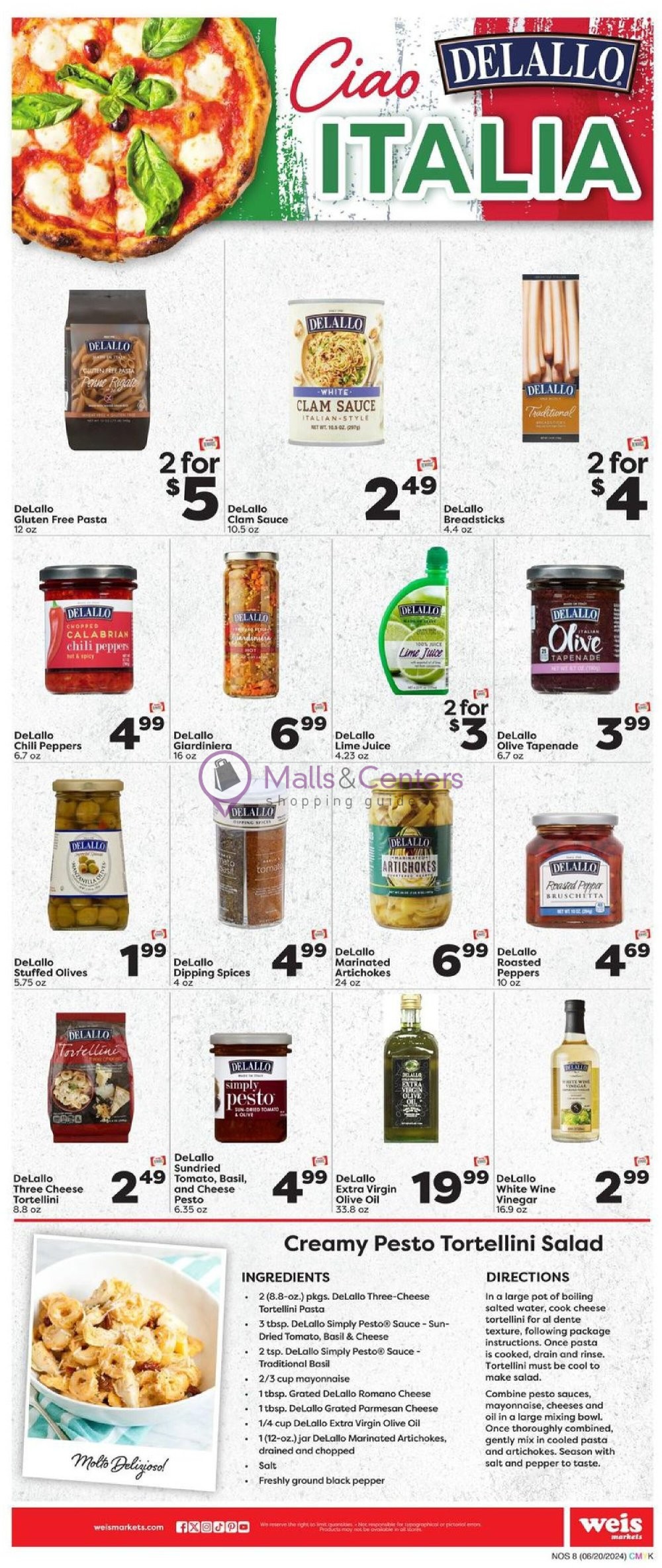 Weekly ad for Weis Markets valid: 06/20/2024 - 07/24/2024, page 8