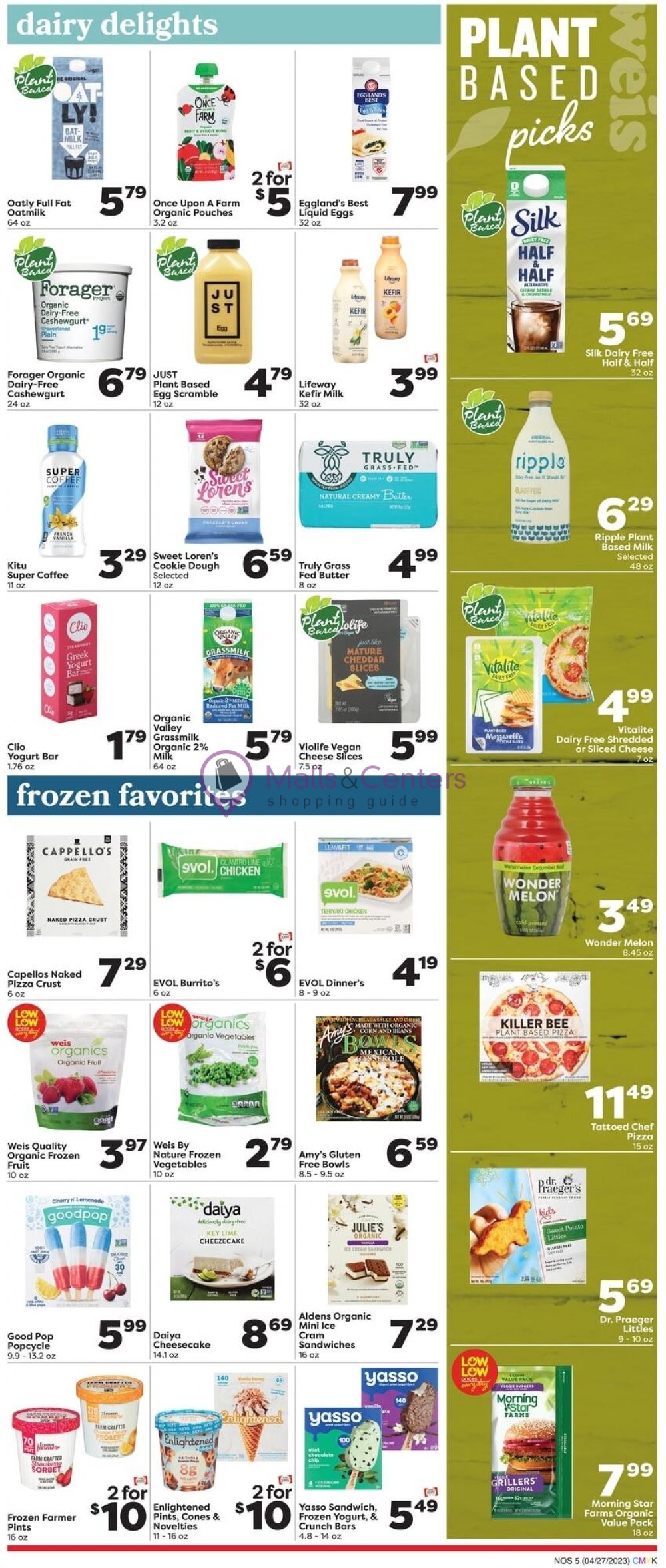Weis Markets Weekly ad valid from 04/27/2023 to 05/31/2023 MallsCenters