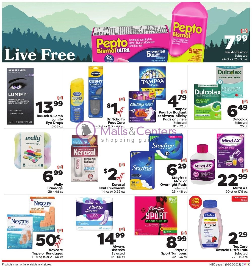 Weekly ad for Weis Markets valid: 06/20/2024 - 07/24/2024, page 4