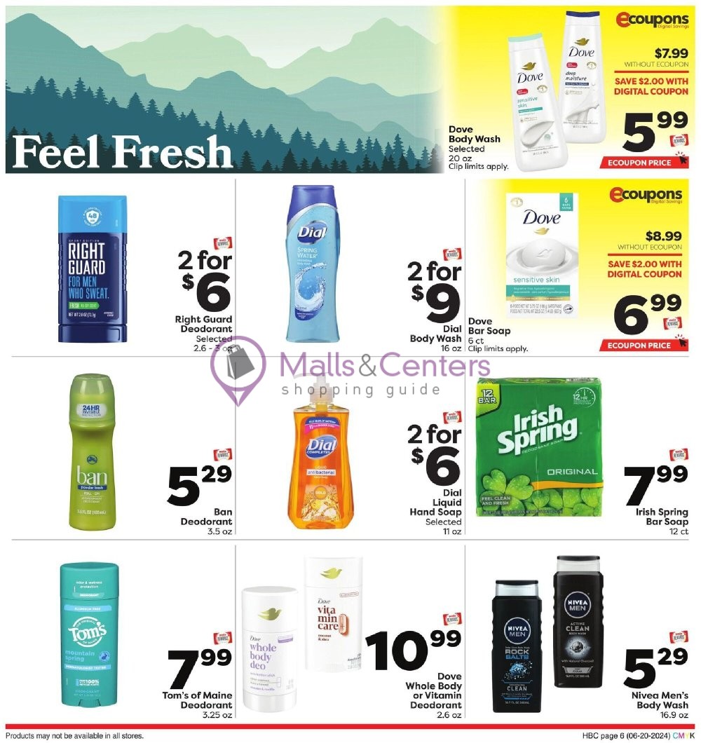 Weekly ad for Weis Markets valid: 06/20/2024 - 07/24/2024, page 6