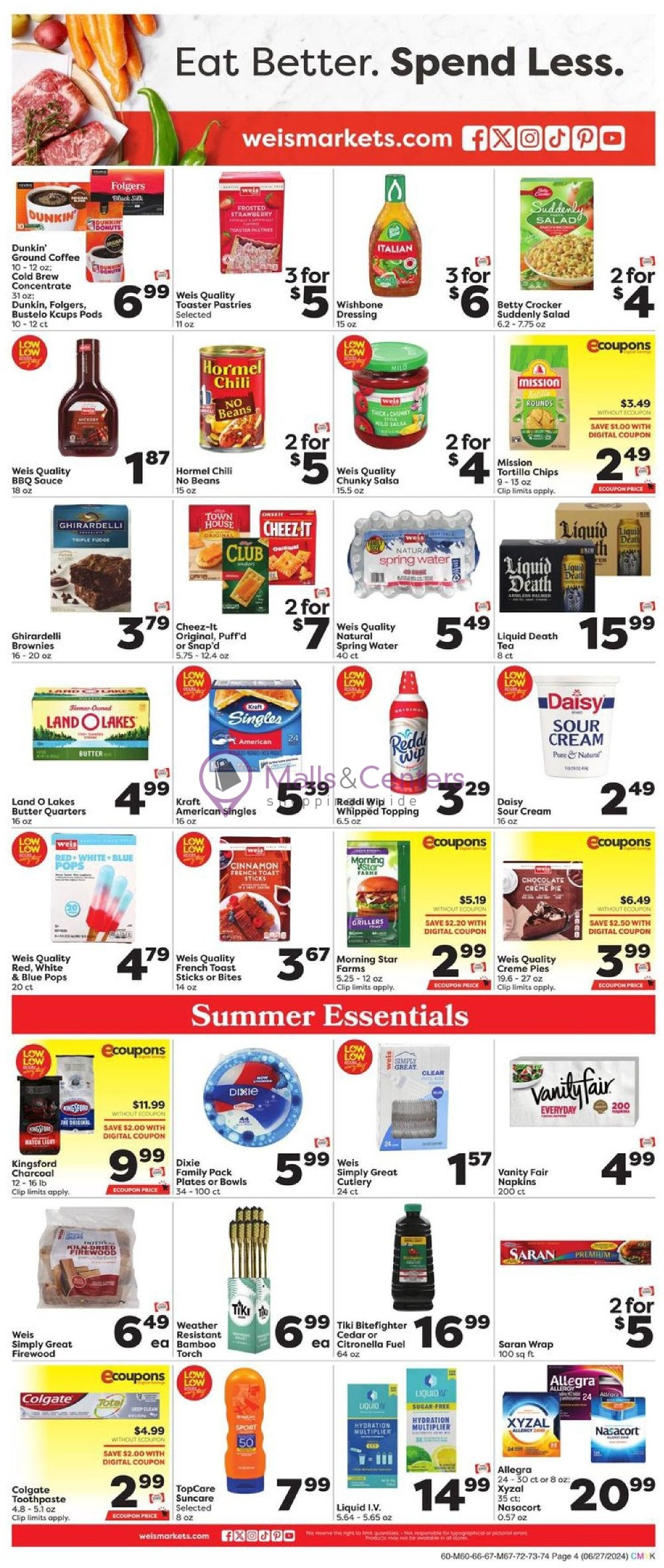 Weekly ad for Weis Markets valid: 06/27/2024 - 07/04/2024, page 3