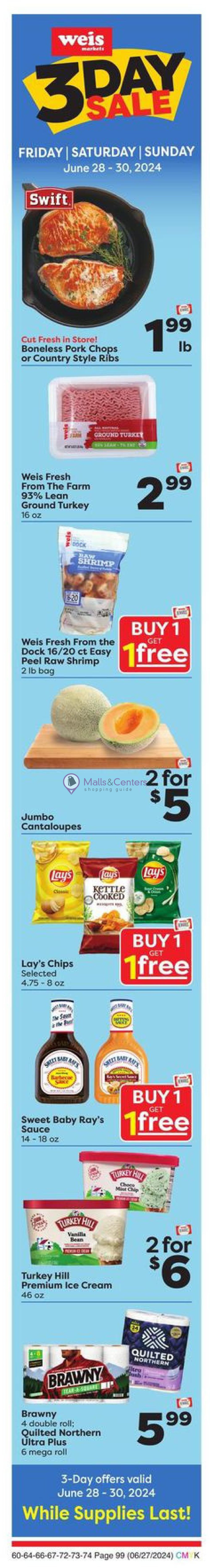 Weekly ad for Weis Markets valid: 06/27/2024 - 07/04/2024, page 4