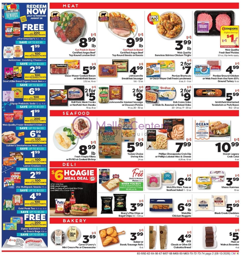 Weekly ad for Weis Markets valid: 08/13/2026 - 08/19/2026, page 5
