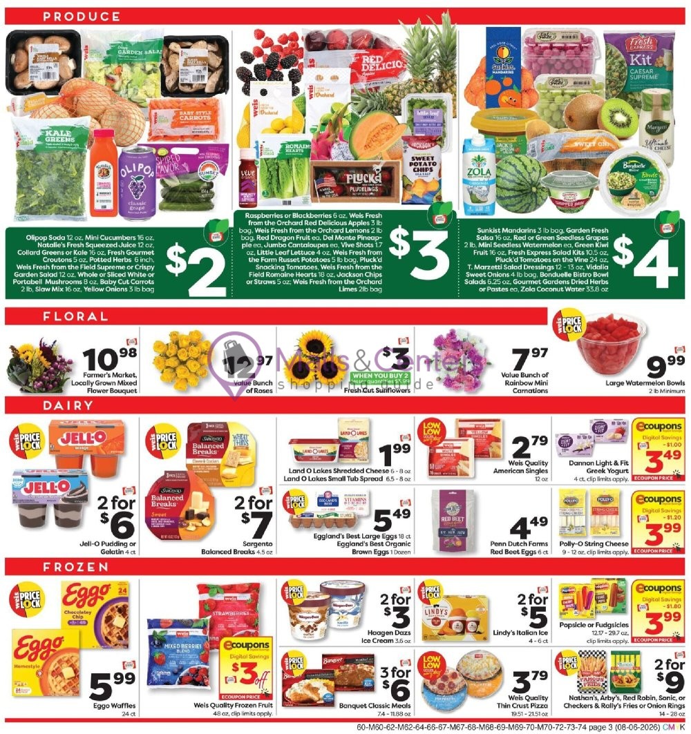 Weekly ad for Weis Markets valid: 08/06/2026 - 08/12/2026, page 3