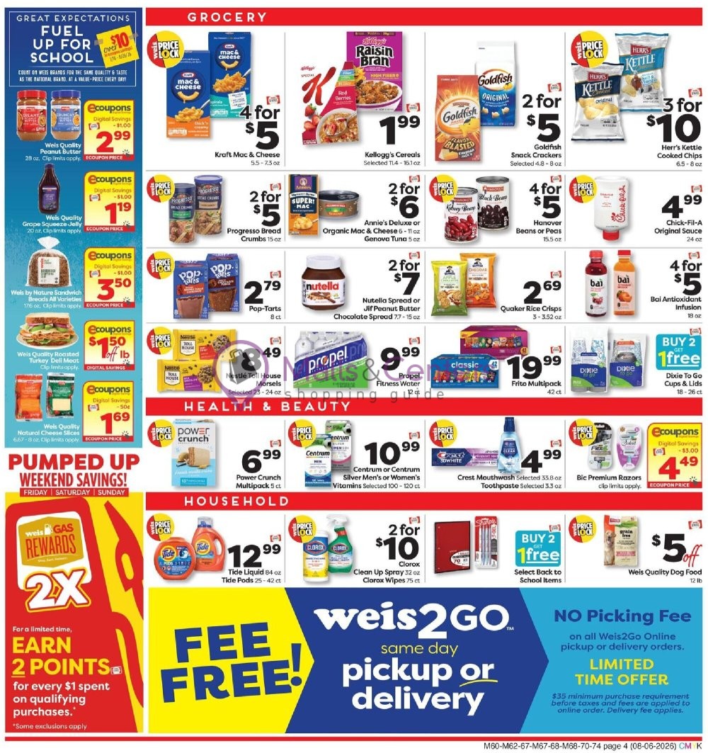 Weekly ad for Weis Markets valid: 08/06/2026 - 08/12/2026, page 4