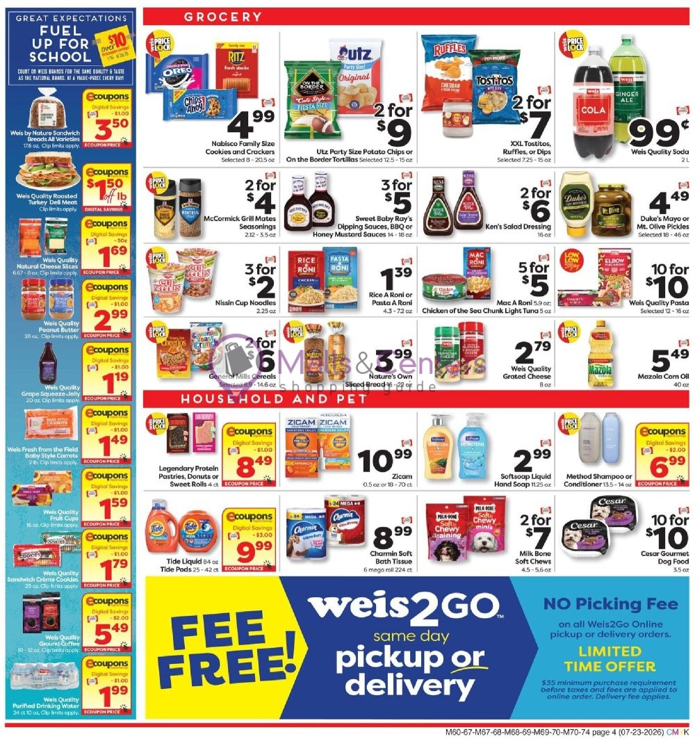 Weekly ad for Weis Markets valid: 07/23/2026 - 07/29/2026, page 4