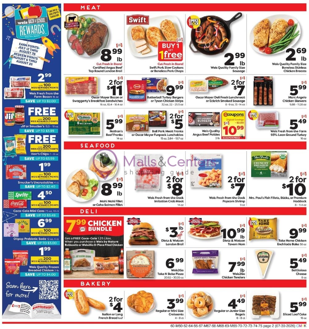 Weekly ad for Weis Markets valid: 07/30/2026 - 08/05/2026, page 2