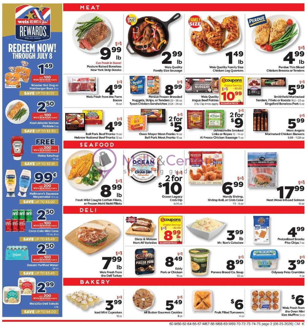 Weekly ad for Weis Markets valid: 06/25/2026 - 07/01/2026, page 2