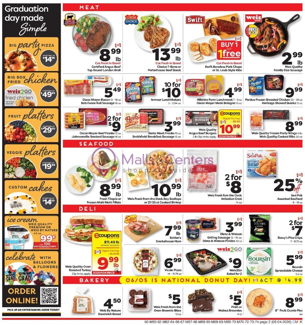 Weekly ad for Weis Markets valid: 06/04/2026 - 06/10/2026, page 2