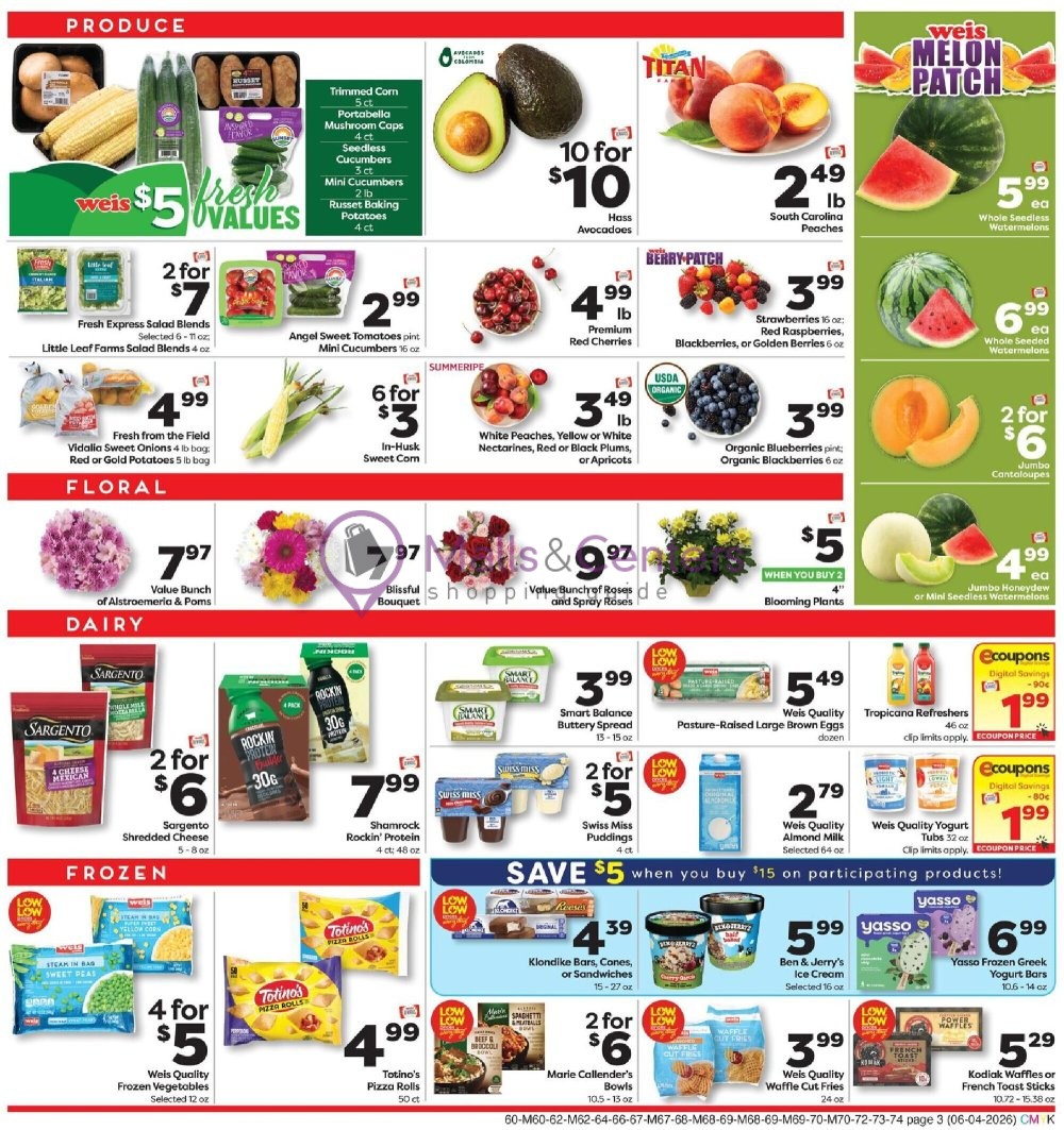 Weekly ad for Weis Markets valid: 06/04/2026 - 06/10/2026, page 3