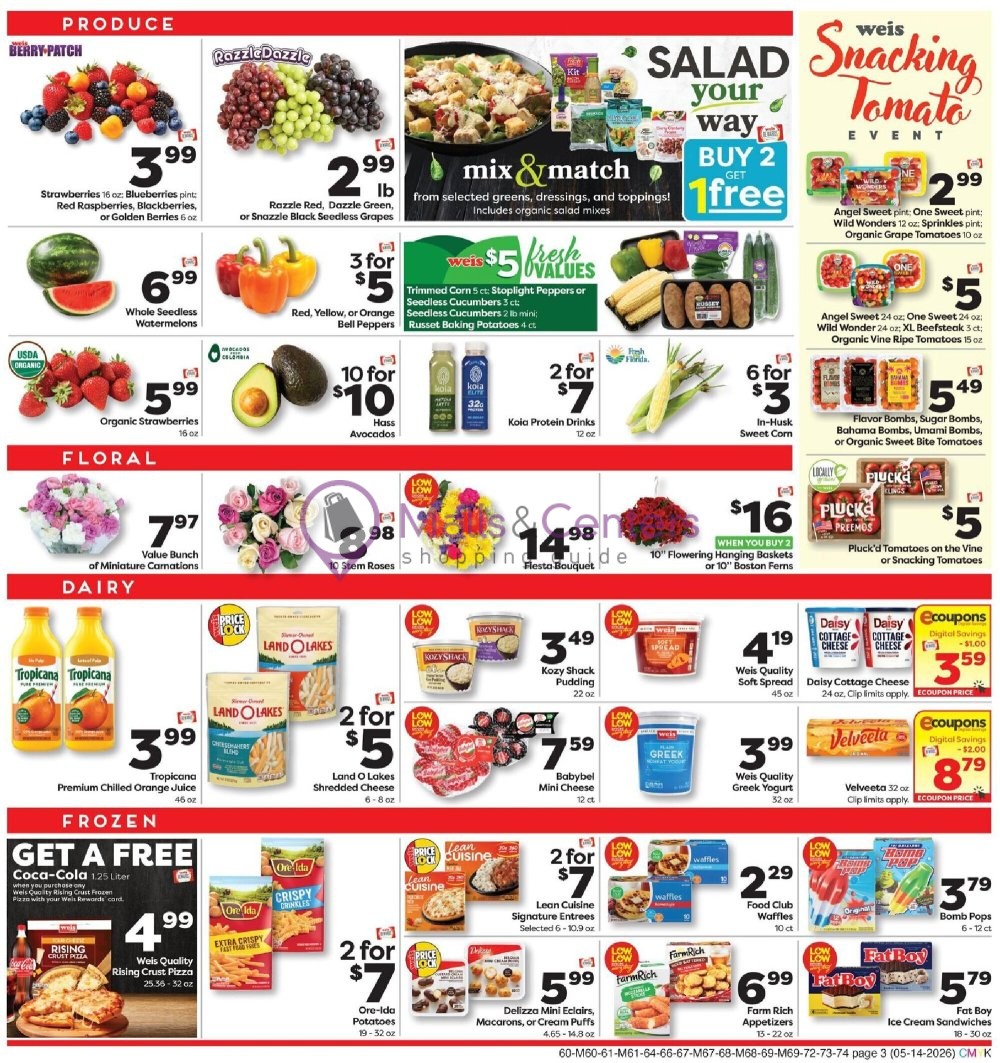 Weekly ad for Weis Markets valid: 05/14/2026 - 05/20/2026, page 3