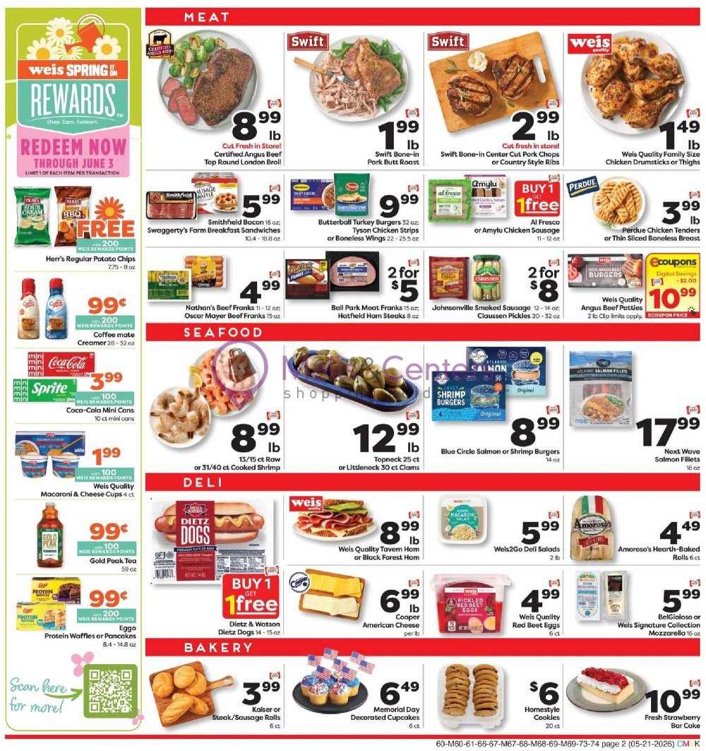 Weekly ad for Weis Markets valid: 05/21/2026 - 05/27/2026, page 2
