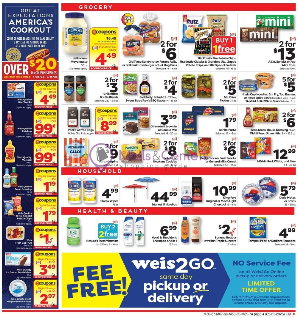 Weekly ad for Weis Markets valid: 05/21/2026 - 05/27/2026, page 4