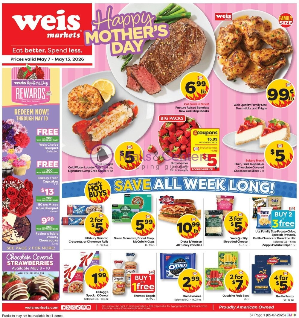 Weekly ad for Weis Markets valid: 05/07/2026 - 05/13/2026, page 2