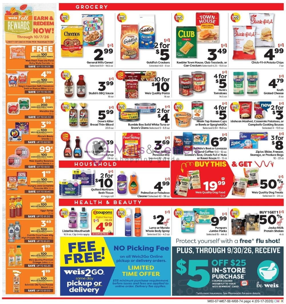 Weekly ad for Weis Markets valid: 09/17/2026 - 09/23/2026, page 4