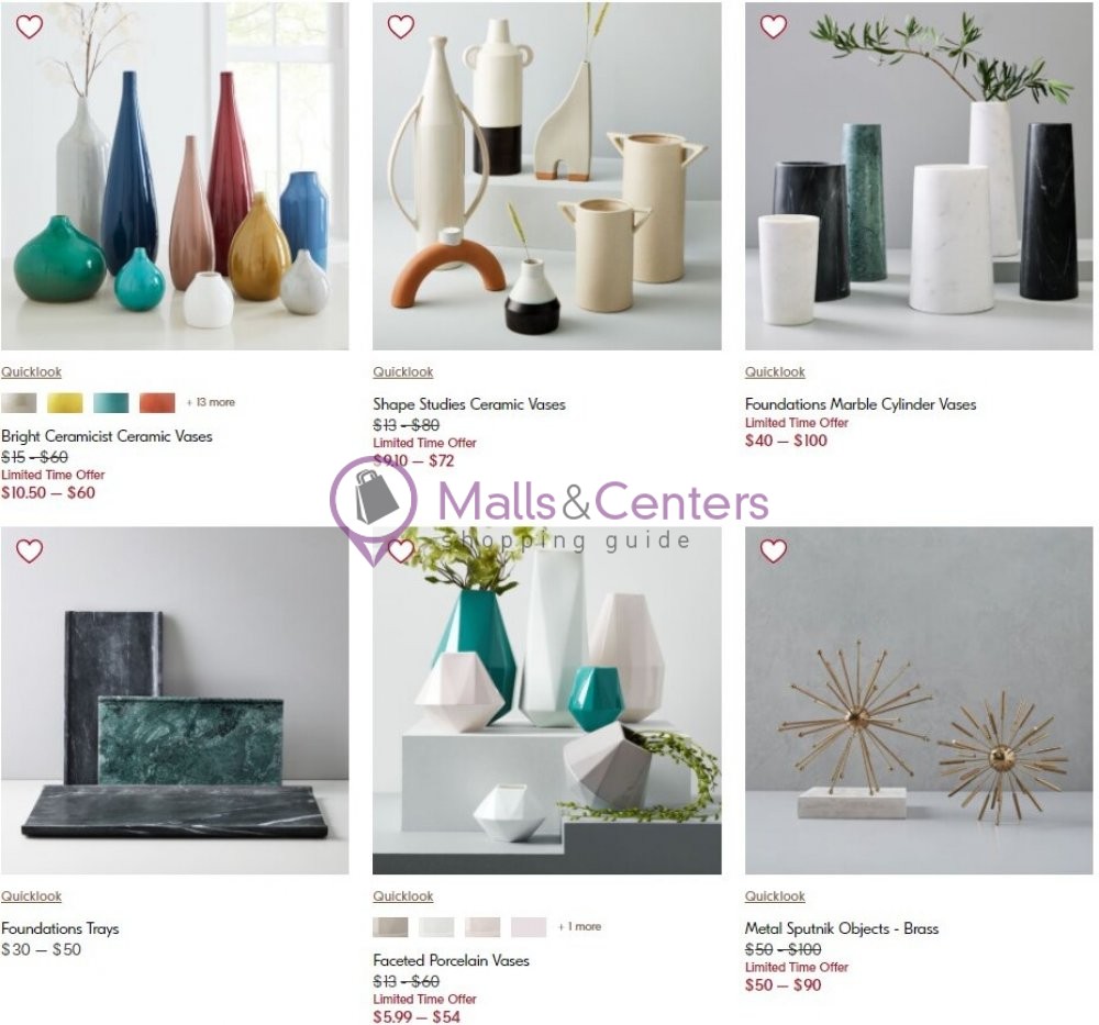 West Elm Weekly Ad sales & flyers specials MallsCenters