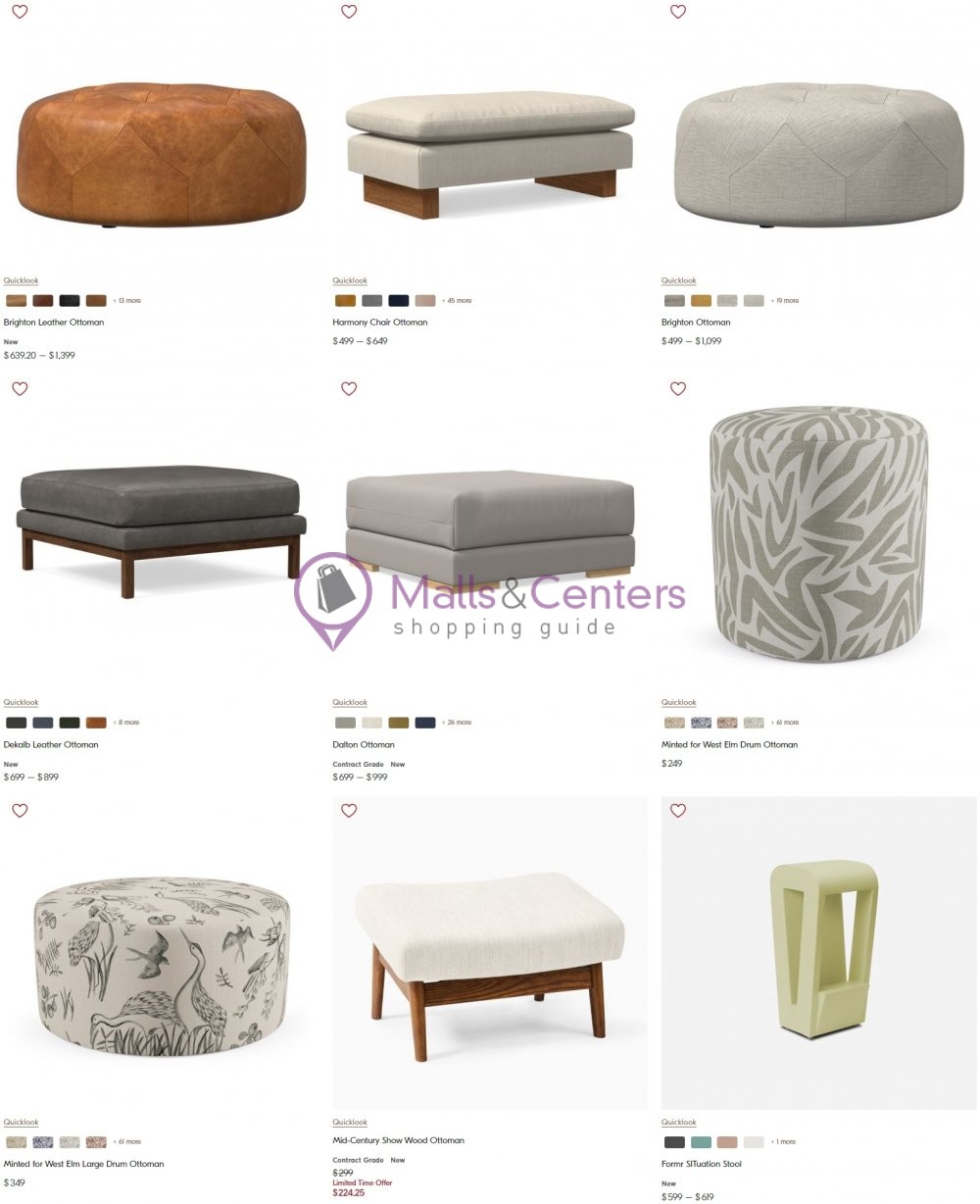 West Elm Weekly Ad sales & flyers specials MallsCenters