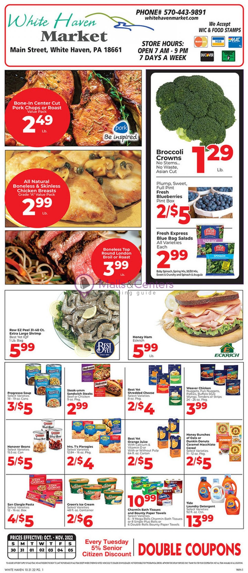White Haven Market Weekly ad valid from 10/30/2022 to 11/05/2022